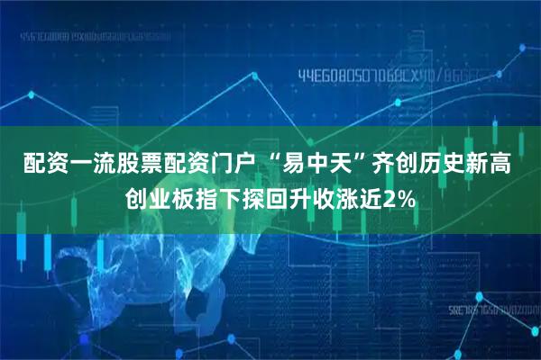 配资一流股票配资门户 “易中天”齐创历史新高 创业板指下探回升收涨近2%